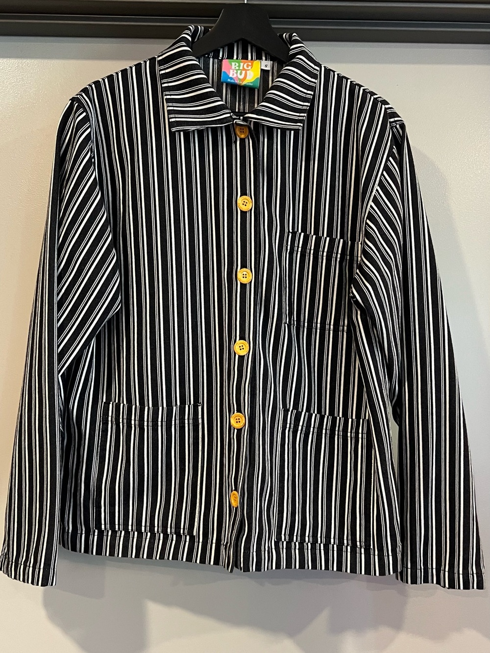 Big Bud Press black and white chore jacket